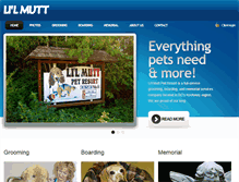 Tablet Screenshot of lilmuttpetresort.com